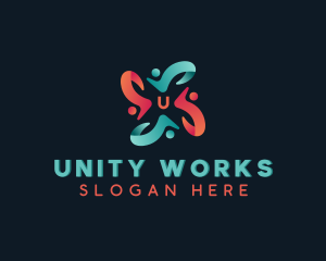 People Community Organization logo design