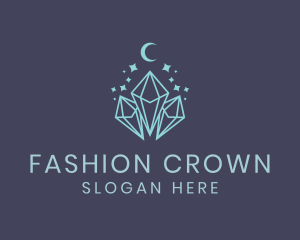 Crystal Jewelry Fashion logo design