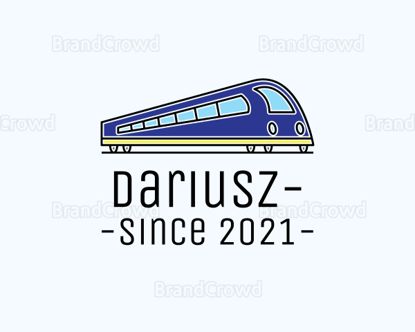 Train Transportation Rail Logo