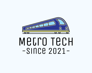Metro - Train Transportation Rail logo design