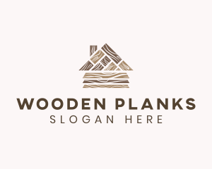 Wood Plank Carpentry logo design