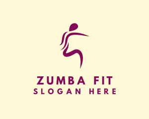 Zumba - Female Fitness Workout logo design