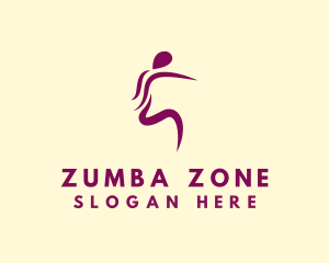 Zumba - Female Fitness Workout logo design