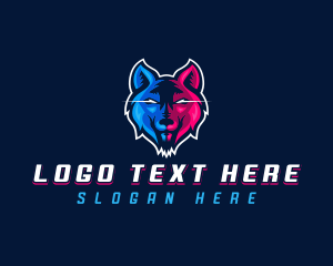 Streamer - Wild Wolf Predator logo design