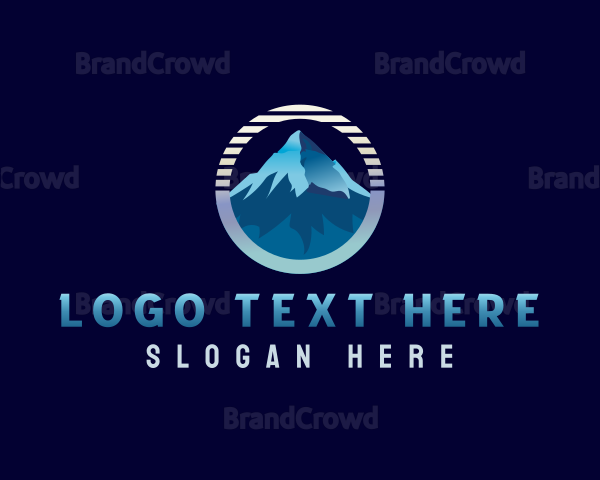 Mountain Peak Hiking Logo