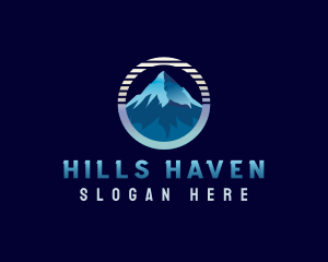 Mountain Peak Hiking logo design