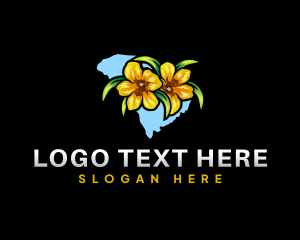 Blossom Flower - Sticky Monkey Flower South Carolina logo design