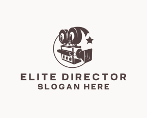 Director - Cinema Film Camera logo design