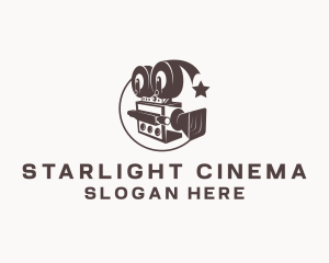 Cinema Film Camera logo design