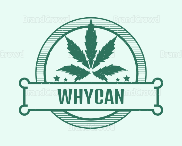 Marijuana Cannabis Badge Logo