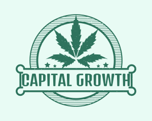 Marijuana Cannabis Badge Logo