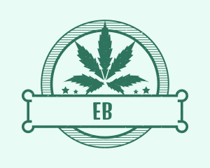 Marijuana Cannabis Badge Logo