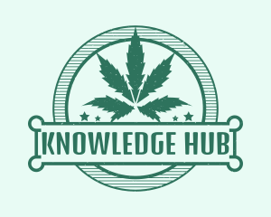 Marijuana Cannabis Badge Logo