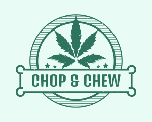 Marijuana Cannabis Badge Logo