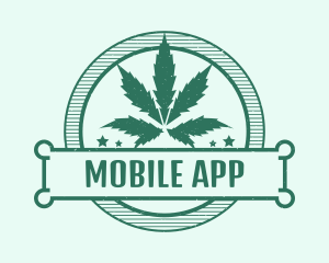 Marijuana Cannabis Badge Logo