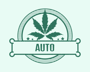 Cannabidiol - Marijuana Cannabis Badge logo design