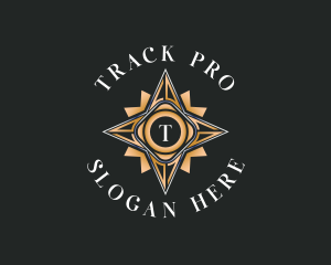 Tracker - Travel Compass Navigation logo design