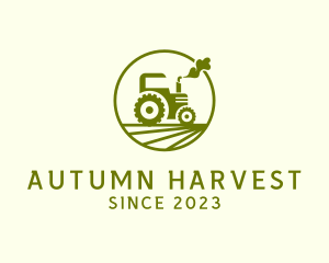 Tractor Farm Crop logo design