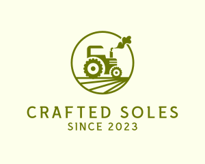 Tractor Farm Crop logo design