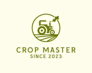 Tractor Farm Crop logo design