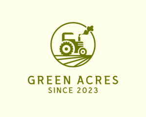 Farming - Tractor Farm Crop logo design