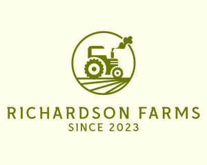 Tractor Farm Crop logo design