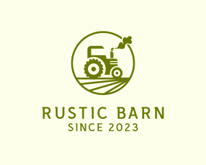 Tractor Farm Crop logo design