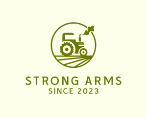 Tractor Farm Crop logo design