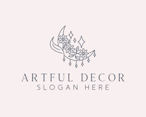 Flower Moon Decor logo design