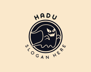 Haunted Spooky Ghost Logo