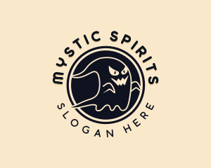 Haunted Spooky Ghost logo design