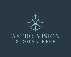 Mystical Eye Compass logo design