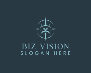 Mystical Eye Compass logo design