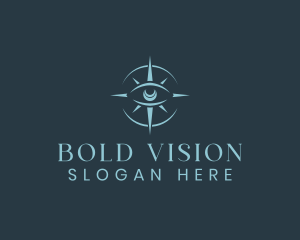 Mystical Eye Compass logo design