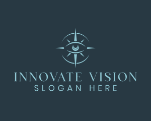 Mystical Eye Compass logo design