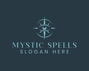 Witchcraft - Mystical Eye Compass logo design