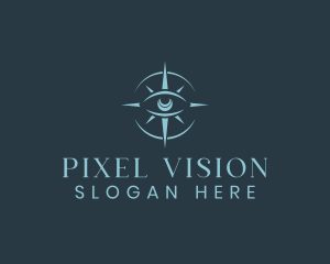 Mystical Eye Compass logo design