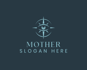 Mystical Eye Compass logo design