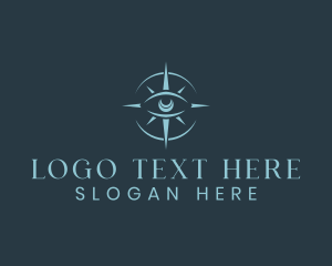 Pagan - Mystical Eye Compass logo design