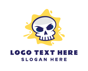 Spooky - Skull Graffiti Artist logo design