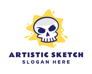 Skull Graffiti Artist logo design