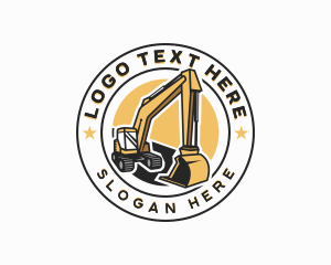 Contractor - Excavator Construction Builder logo design