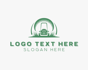 Lawn Care - Gardening Care Mower logo design