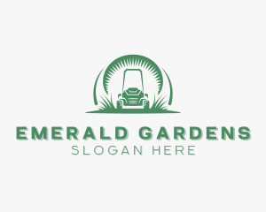 Gardening Lawn Mower logo design