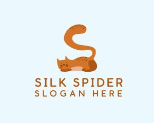 Playful Cat Letter S logo design