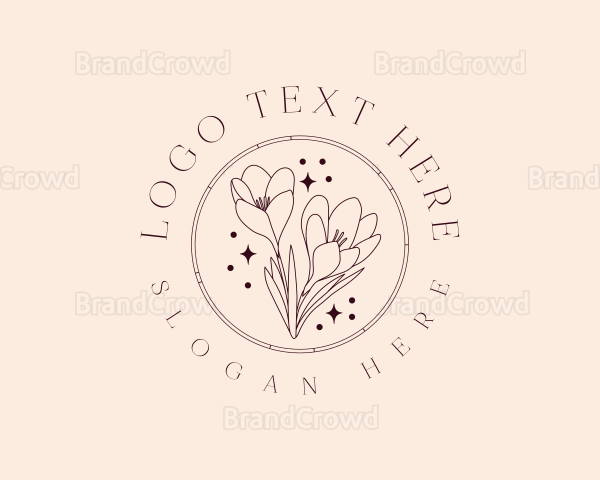 Flower Tulip Garden Logo