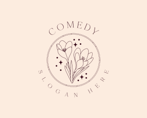 Flower Tulip Garden Logo
