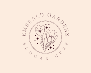 Flower Tulip Garden logo design