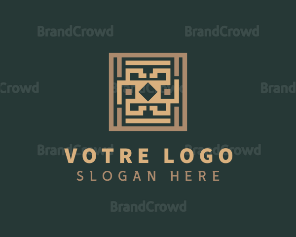 Flooring Tiles Pavement Logo