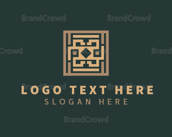 Flooring Tiles Pavement Logo